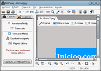 Captura del programa