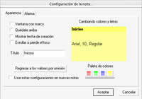 Captura del programa